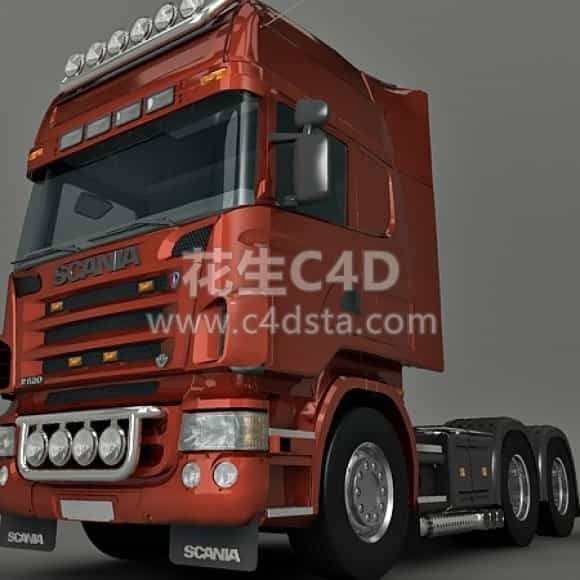 三维模型-重型卡车模型卡车车头模型汽车模型 626CG资源站
