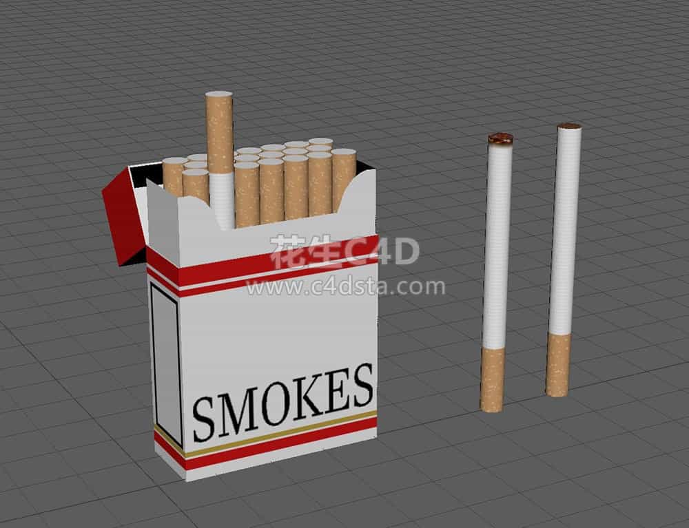 三维模型-香烟模型烟盒烟草模型 626CG资源站