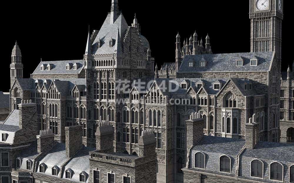 三维模型：维多利亚时代中世纪欧美建筑景观3D模型合集 Kitbash3D – Victorian 626CG资源站