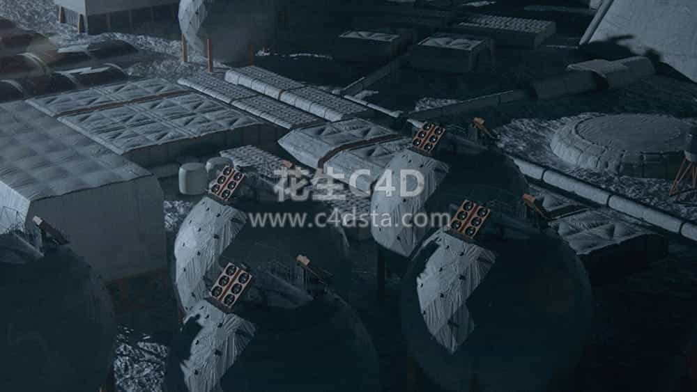三维模型：宇宙星球殖民地场景3D模型Kitbash3D-Space Colony 626CG资源站