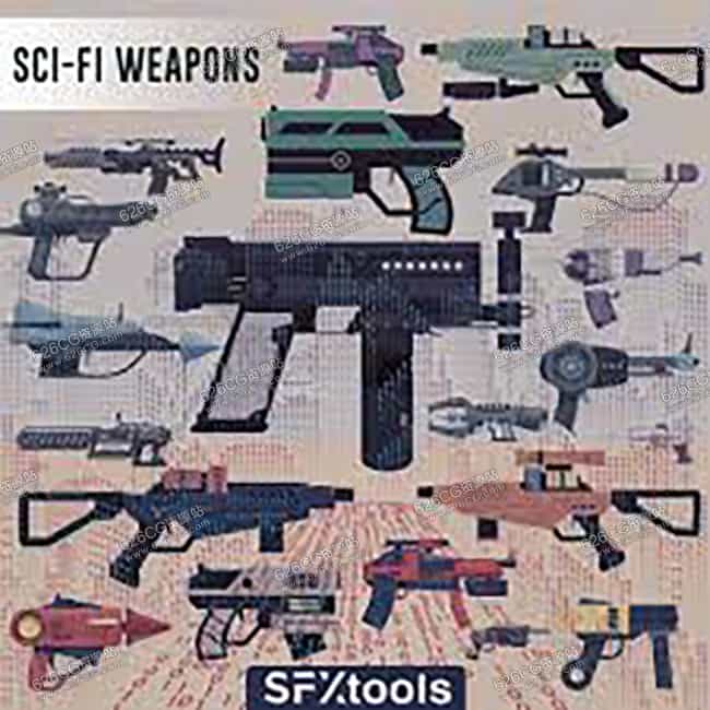 音效素材-未来科幻战争武器能量激光枪械音效素材包 SFXtools - Sci-Fi Weapons 626CG资源站 