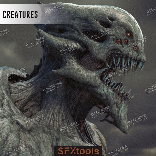 42个恐怖生物音效素材毛骨悚然音效怪物音效素材 SFXtools - Creatures 626CG资源站