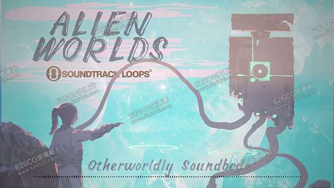 音乐音效-外星世界复古科幻音景和效果原声循环音效包 Soundtrack Loops Alien Worlds Retro Sci-Fi Soundscapes And Effects 626CG资源站