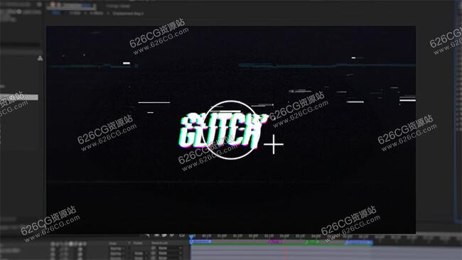 AE教程-AE信号损坏文字特效动画故障文本动画像素画毛刺效果教程 Skillshare – Creating Glitch Animation In After Effects 中文字幕 626CG资源站
