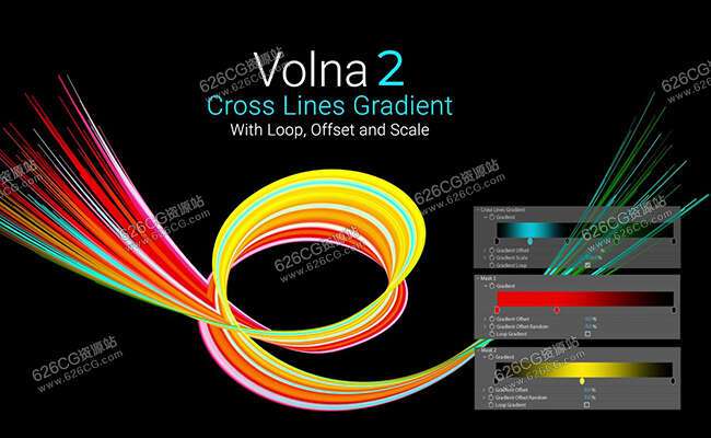高级线条描边样式沿路径绘制笔触动画插件AEscripts Volna V2.0.1 中文汉化版 Win+使用教程